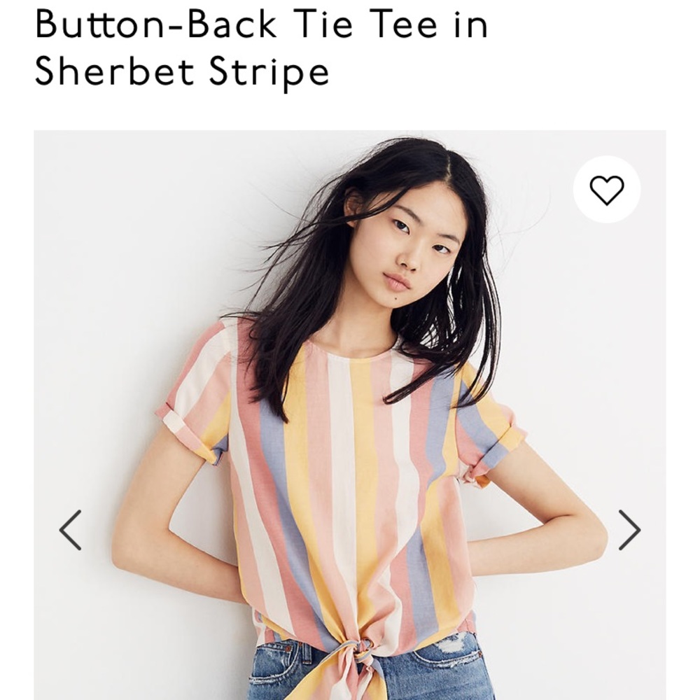 Madewell Button Back Tie Tee